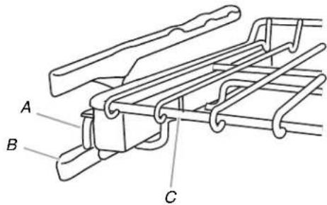KITCHENAID Architect KEMS308SBL - Dépose de la grille coulissante : - 1