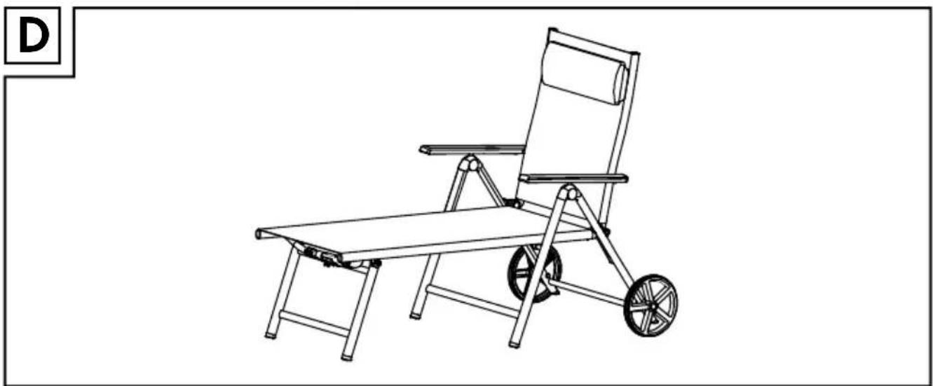 FLORABEST HG05807 - CHAISE LONGUE EN ALUMINIUM - 3