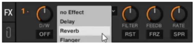 NATIVE INSTRUMENTS Traktor Pro 3 - Sélectionner un effet - 1