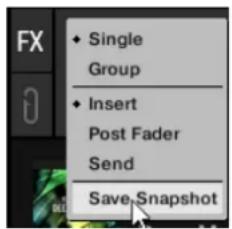 NATIVE INSTRUMENTS Traktor Pro 3 - Sauvegarder un instantané des réglages des effets - 2