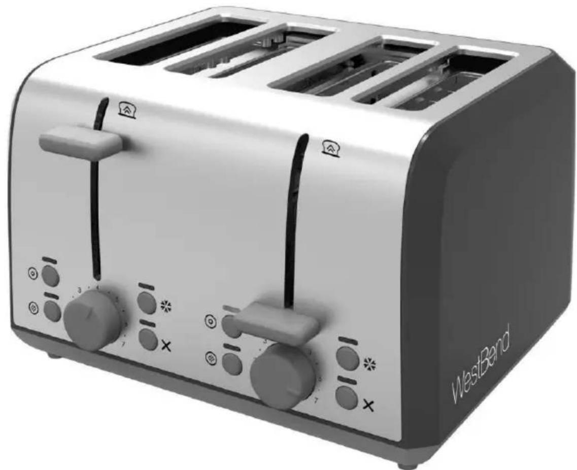 WestBend 78824 - GRILLE-PAIN - 4 TRANCHES - 1