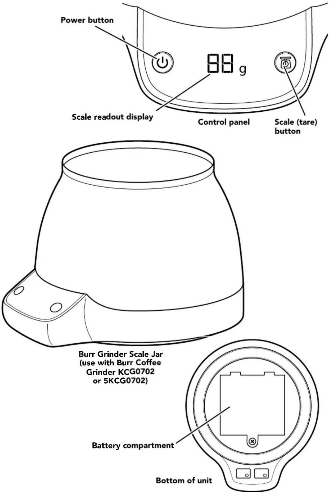 KITCHENAID KCG0799 - PARTS AND FEATURES - 1
