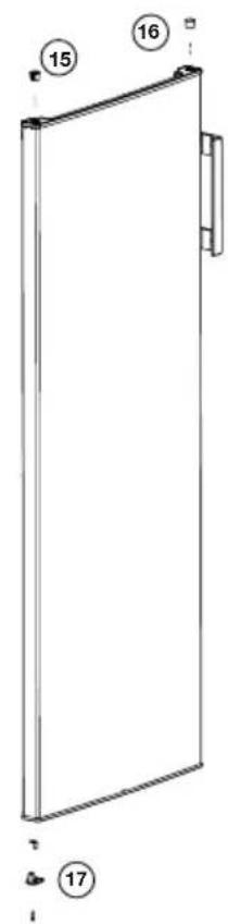 BEKO RFSM200T30WN - Reversing the doors - 4