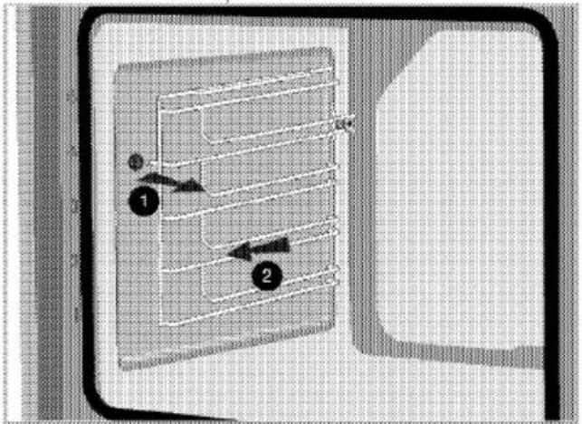 BEKO BBIE14100X - Pour retirer les étagères métalliques latérales : - 1