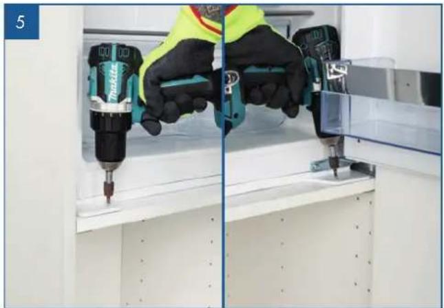 Veripart VPIBKK88 - Vous allez à présent fixer la porte du réfrigérateur à la porte de l'armoire. - 1