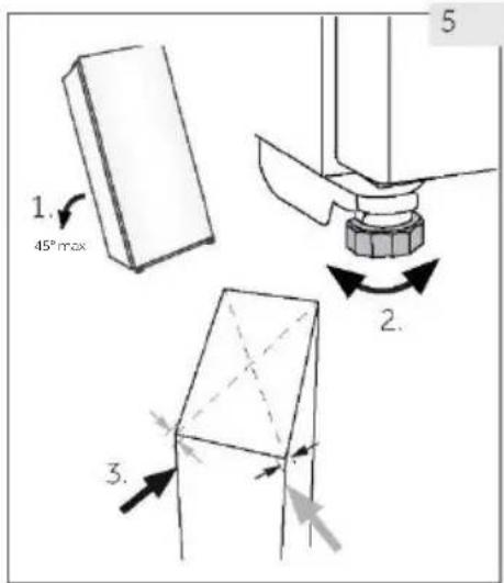 HAIER HWS31GGE - Alignement de l'appareil - 1