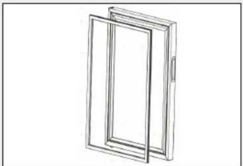 HAIER HWS31GGE - Clean the door gasket: - 1