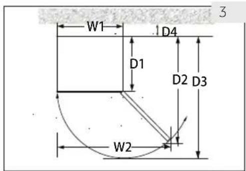 HAIER HWS66GGE - Espacio de ventilación - 1