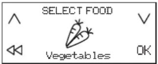 SELECT FOOD Vegetables OK
