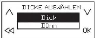 DICKE AUSWÄHLEN Dick Dünn OK
