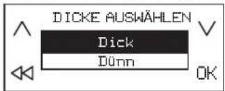 DICKE AUSWÄHLEN Dick Dünn OK