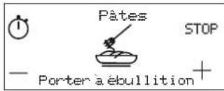 Pâtes STOP Porter a ébullition +