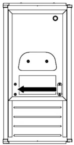 KITCHENAID KUIX305E - Inversion du sens d'installation de la gâche de porte - 1