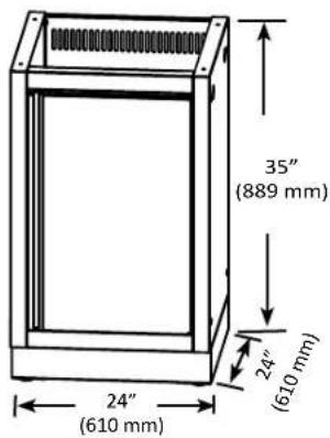 35" (889 mm) 24" (610 mm) 24" (610 mm)