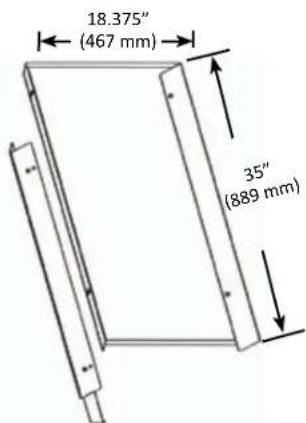 18.375" (467 mm) 35" (889 mm)