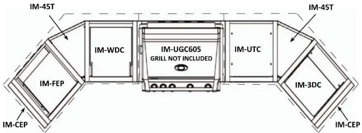 IM-45T IM-WDC IM-UGC605 GRILL NOT INCLUDED IM-UTC IM-FEP IM-3DC IM-CEP IM-45T IM-CEP