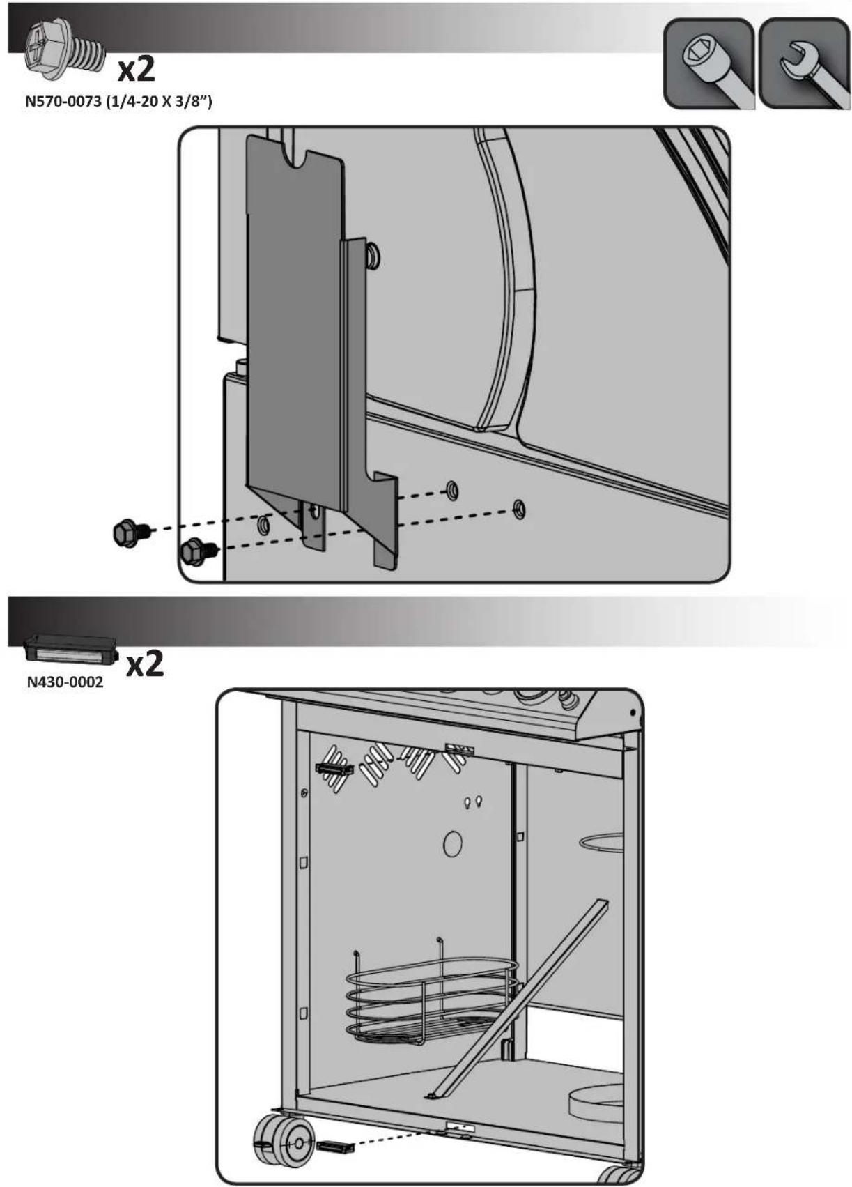 Napoleon LEX485RSIBP1 - TOOLS REQUIRED FOR ASSEMBLY (tools not included) OUTILS REQUIS POUR L'ASSEMBLAGE (outils non inclus) - 24
