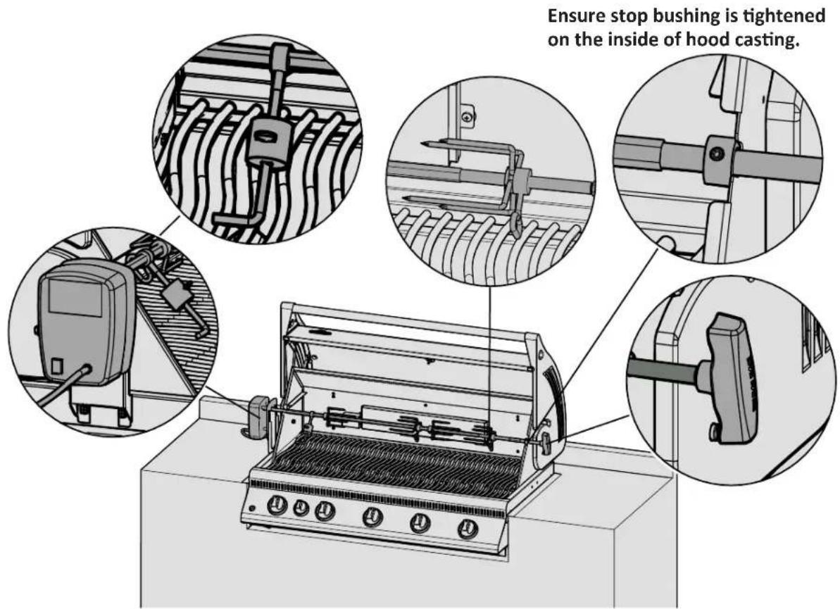 Napoleon BILEX730RBIN - Rotisserie Kit Assembly Instruction - 1