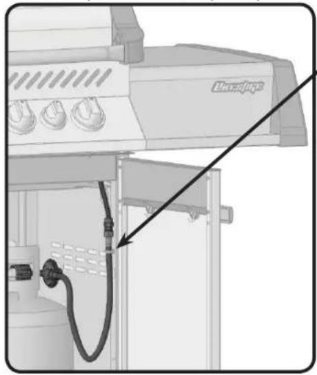 Napoleon P500RBN2 - Propane Only – Proper Hose Connection Propane Seulement - Branchement Adéquat Du Boyau - 2