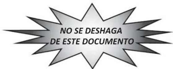NO SE DESHAGA DE ESTE DOCUMENTO