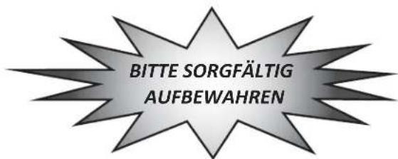 BITTE SORGFÄLTIG AUFBEWAHREN