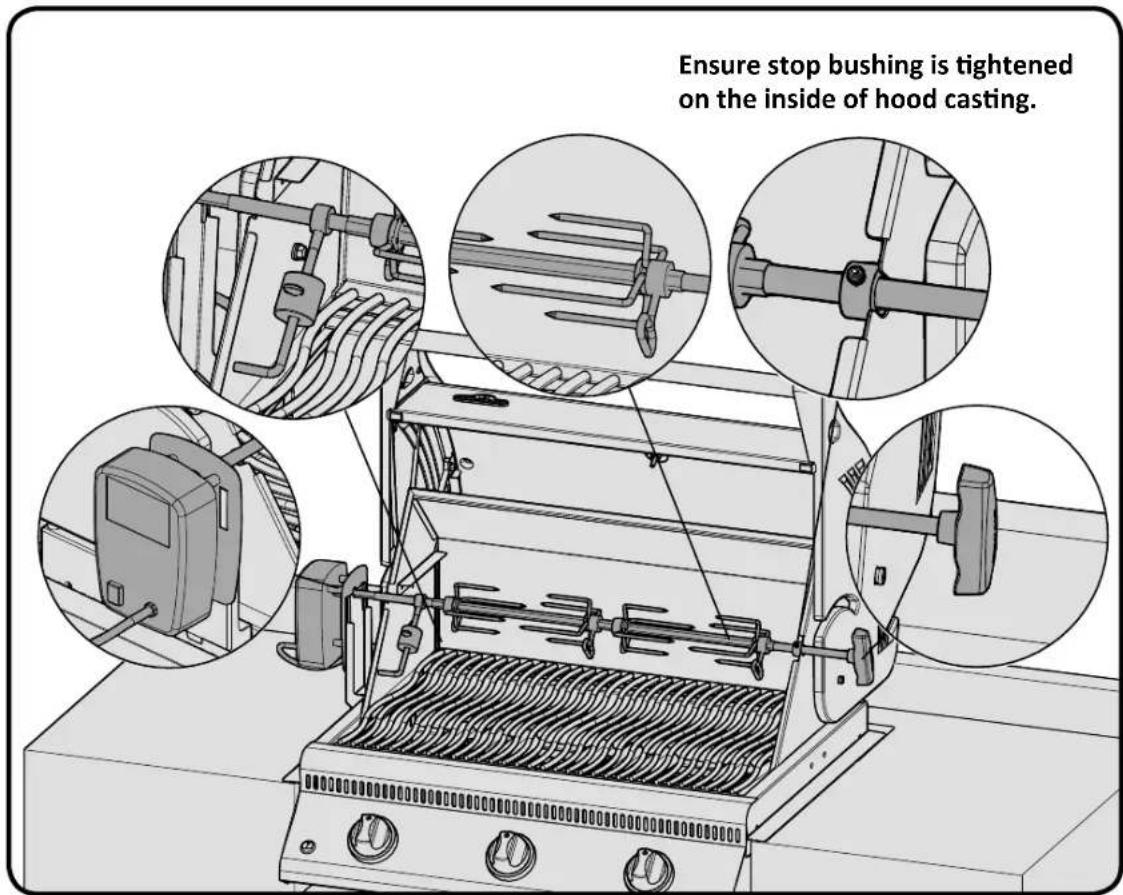 Napoleon BILEX485P1 - Rotisserie Kit Assembly Instruction - 1
