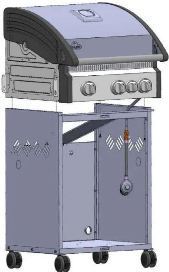 Napoleon T410SBP - Two people are required for this step. - 2