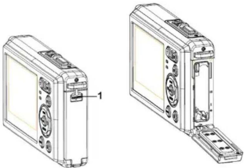 ROLLEI Sportsline 85 - Het plaatsen van de batterij - 1