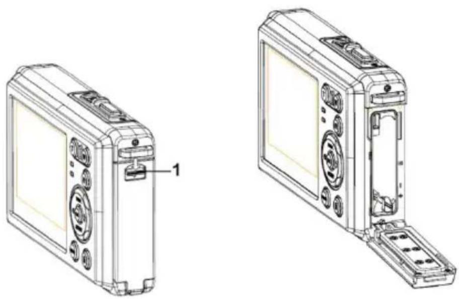 ROLLEI Sportsline 85 - Montering af batteriet - 1