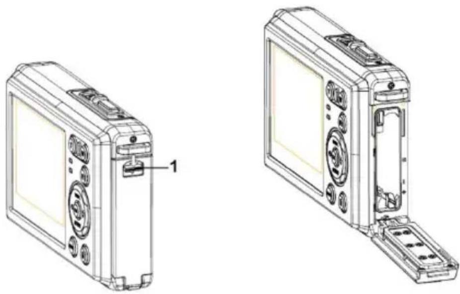 ROLLEI Sportsline 85 - Installing the Battery - 1