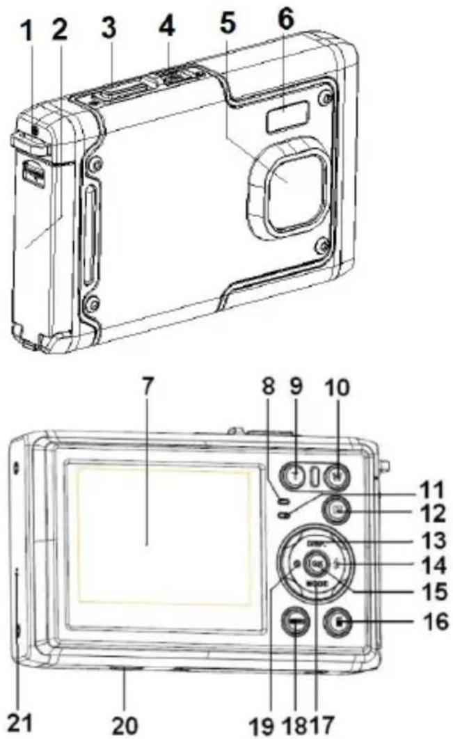ROLLEI Sportsline 85 - Parti della videocamera digitale - 1