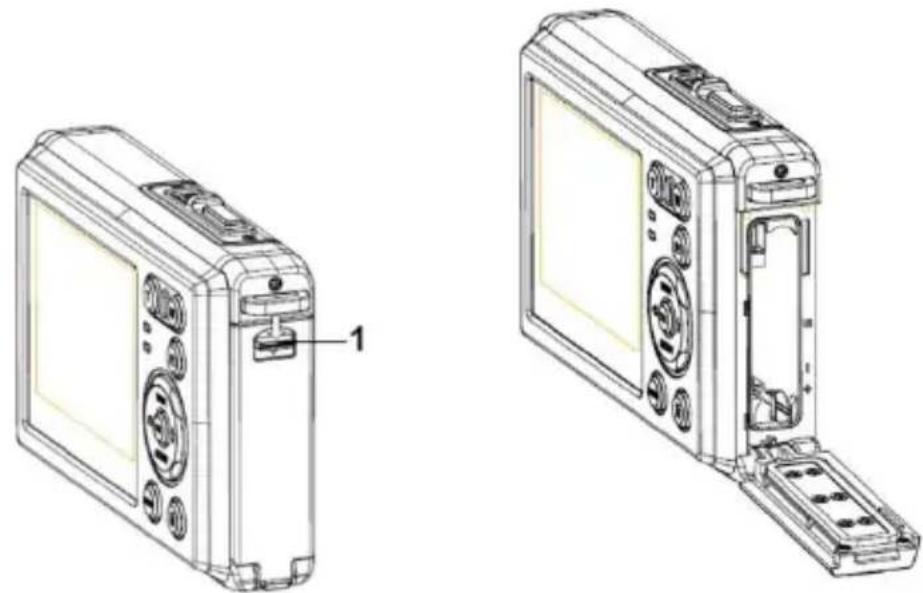 ROLLEI Sportsline 85 - Insertar la tarjeta de memoria - 1
