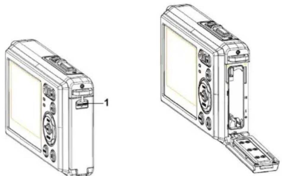 ROLLEI Sportsline 85 - Inserting the Memory Card - 1