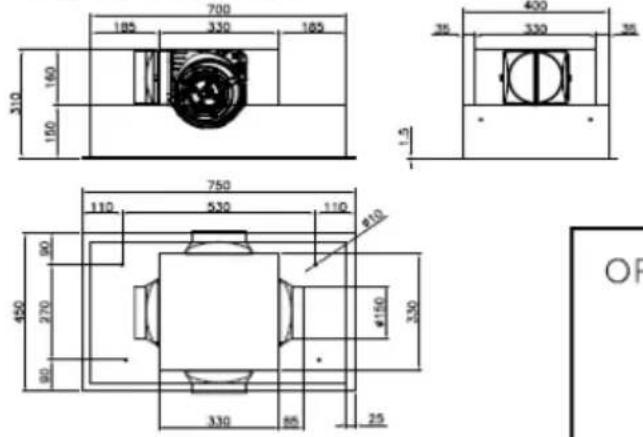EICO Amt 20 Extern Motor - CEILING STRIPE 75/45 - 2