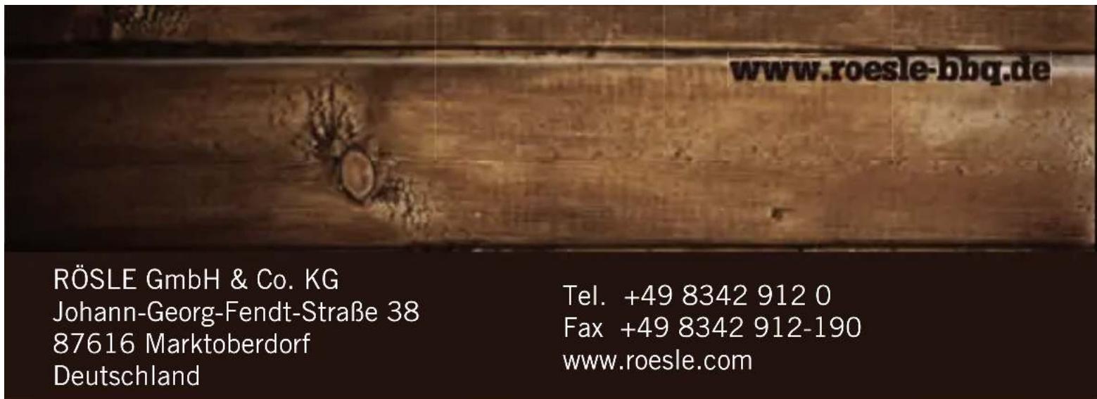 Rösle 25086 - Conseils généraux de sécurité - 2