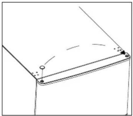MEDION MD 37305 - Changement de sens d'ouverture de la porte - 5