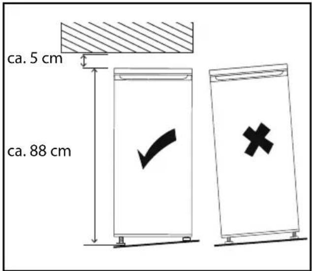 MEDION MD 37305 - Colocación del aparato - 2