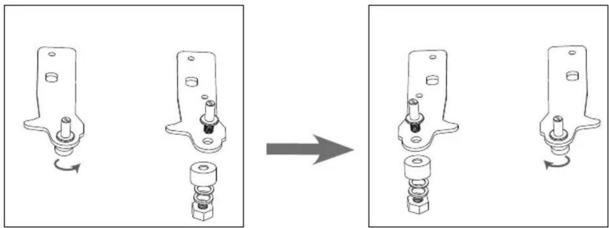 MEDION MD 37305 - Changement de sens d'ouverture de la porte - 7