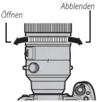 Öffnen Abblenden