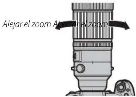 Alejar el zoom Alercar el zoom