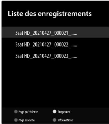 MEDION LIFE X15527 (MD 32245) - Menu Listed enregistrements - 1