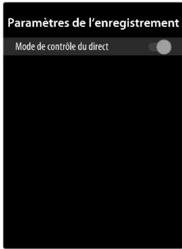MEDION LIFE X15527 (MD 32245) - Menu Mode de contrôle du direct - 1
