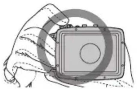 FUJIFILM WPFXF500 - 两手防防水口夕一をか支て構えま。 - 1