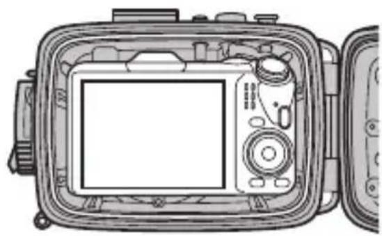 FUJIFILM WPFXF500 - Positioning the Digital Camera in the Waterproof Case - 2