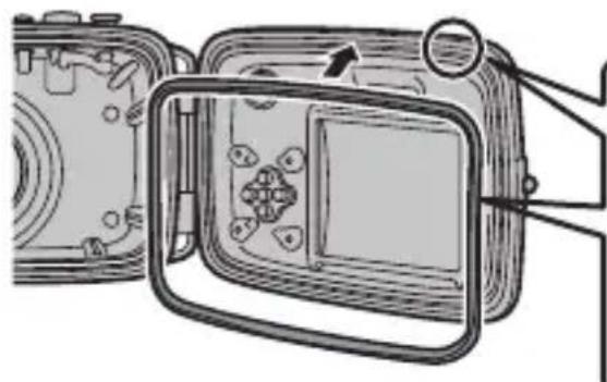 FUJIFILM WPFXF500 - Setzen Sie den hinterseitigen O-Ring (orange) ein. - 2