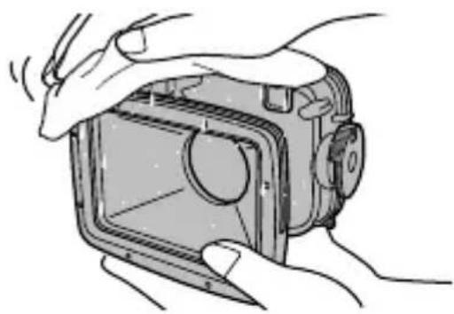 FUJIFILM WPFXF500 - Wipe off the water droplets carefully from the waterproof case. - 1