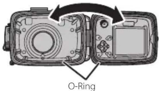 FUJIFILM WPFXF500 - Führn Sie vor dem Einsetzen der Digitalkamera eine vorläufige Eintauchprüfung des Unterwassergehäuses durch - 4