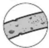 FUJIFILM WPFXF500 - Examples of foreign particles and damage - 4