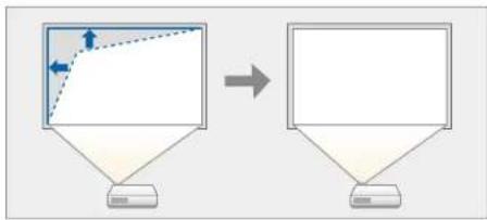 EPSON EpiqVision Flex COW01 - Correction de la forme de l'image à l'aide de quick corner - 1