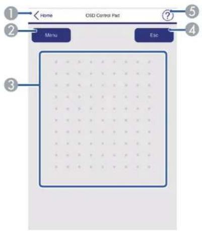 EPSON EpiqVision Flex COW01 - Panneau de commande OSD - 1